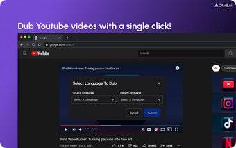 Dubsy - instant video dubbing for Youtube.