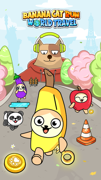 Banana Cat Run: World Travel