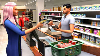 Shopping Mall Girl Cashier- Cash Register Games 3D
