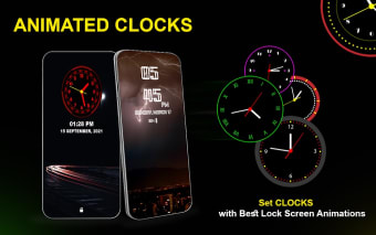 Lock Screen Clock Live