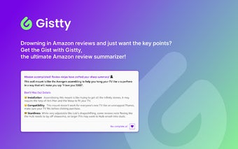 Gistty: Amazon Review Summarizer