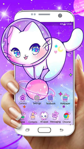 Cute Galaxy Cat Themes  Live Wallpapers
