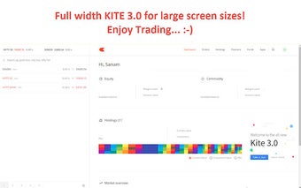 Kite 3.0 Full Width Zerodha Trading Platform