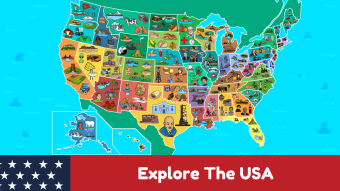 USA Map: Kids Geography Games