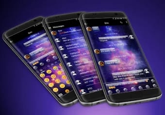 SMS Messages GlassGalaxy Theme