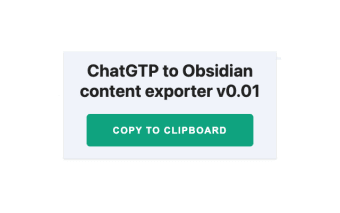 ChatGPT Obsidian Export