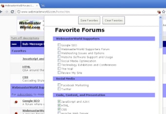 WebmasterWorld Favorite Forums