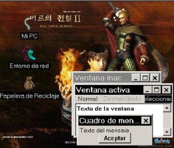 The Legend of Mir Desktop Theme