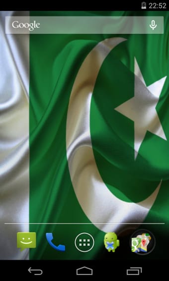Flag of Pakistan. Live Wallpaper