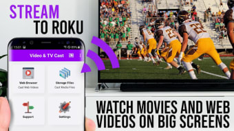 Video  TV Cast  Roku Remote  Movie Stream App