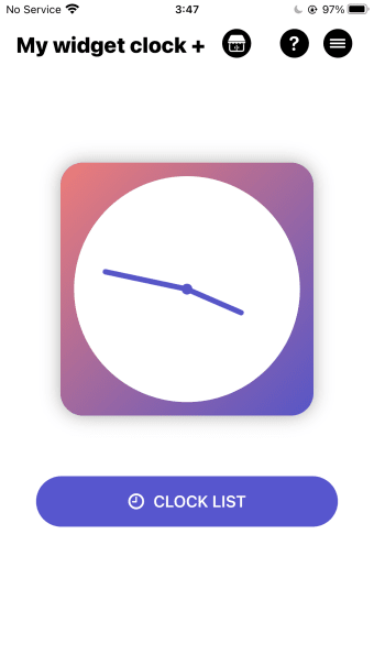 My widget clock