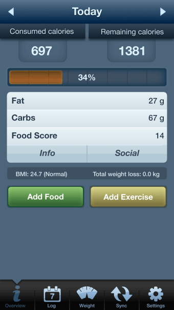 Tap  Track Calorie Counter