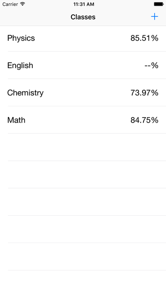 Grades TrackerCalculator