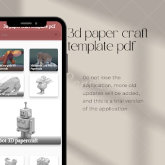 3d paper craft template pdf