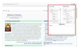 DOM-JSON Tree Matcher