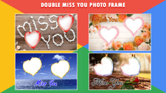 Miss You Dual Photo Frame