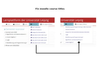 Moodle Course Title Fixer