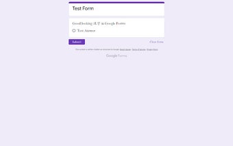 Chinese Font for Google Forms