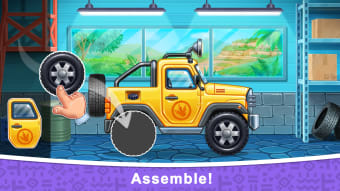 Dinosaur truck car games: dig