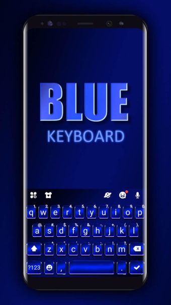 Blue Keyboard Background