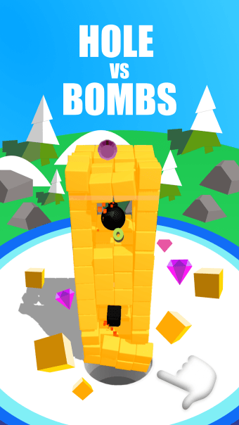 Hole vs Bombs - Block Cather