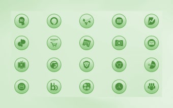 Bubble Gum Green Icons