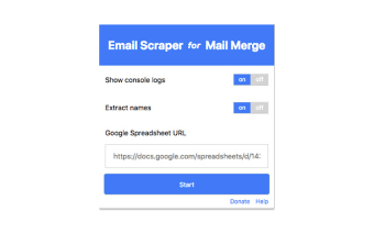 Email Scraper for Mail Merge