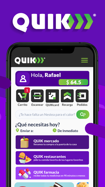 QUIK: Pago y Delivery