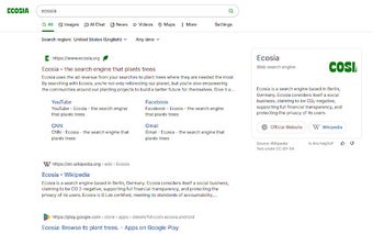 Ecosia Search Icons