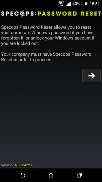 Specops Password Reset