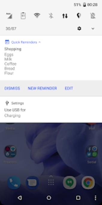 Quick Reminders - Notes In Your Notification Panel