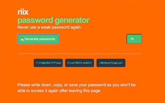 riix Password Generator