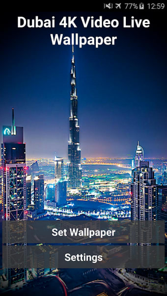 Dubai 4K Video Live Wallpaper