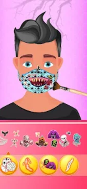 Scary Face Mask Makeup DIY