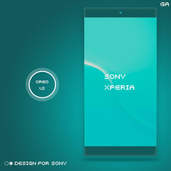 XPERIA ON | O Cyan Theme Design For SONY