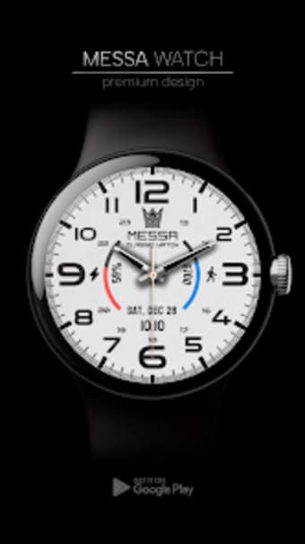 Watch Face Classic White Gold