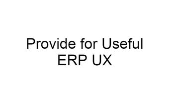 ERP UX