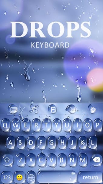 Water Drops Theme - Keyboard Theme for Android