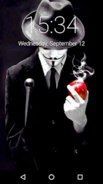 Anonymous Lock Screen anonymous mask wallpaper