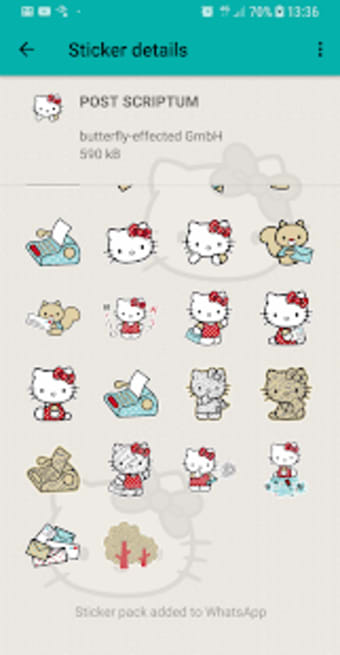 Hello Kitty Stickers - WAStickerApps for WhatsApp