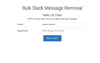 Bulk Slack Message Removal