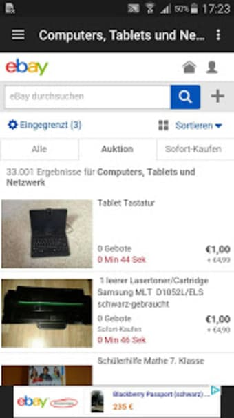 1 auctions on ebay Germany