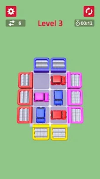 Color Cars Slide Puzzle Game