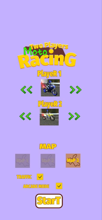 Two Player Motorcycle Racing