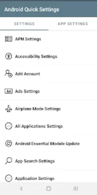 Android Quick Settings