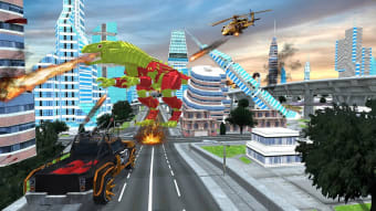 Dino Robot City Rampage Attack