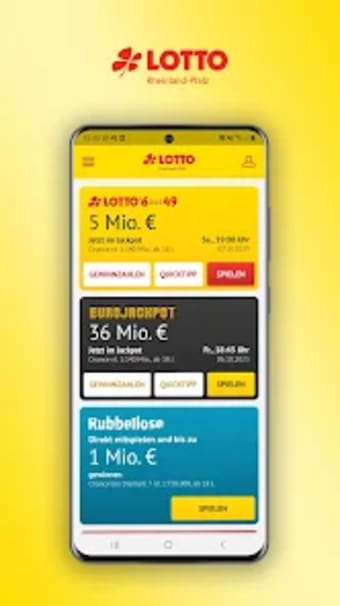 Lotto-App Rheinland-Pfalz