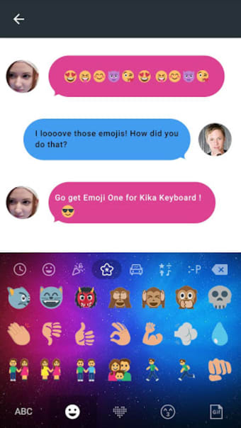 Emoji One Kika Keyboard Plugin