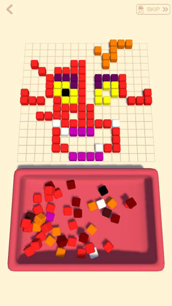 Cubes Art - Assemble object unique puzzle