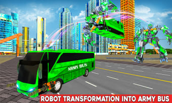 Army Bus Robot Transformation  Flying Car Robot